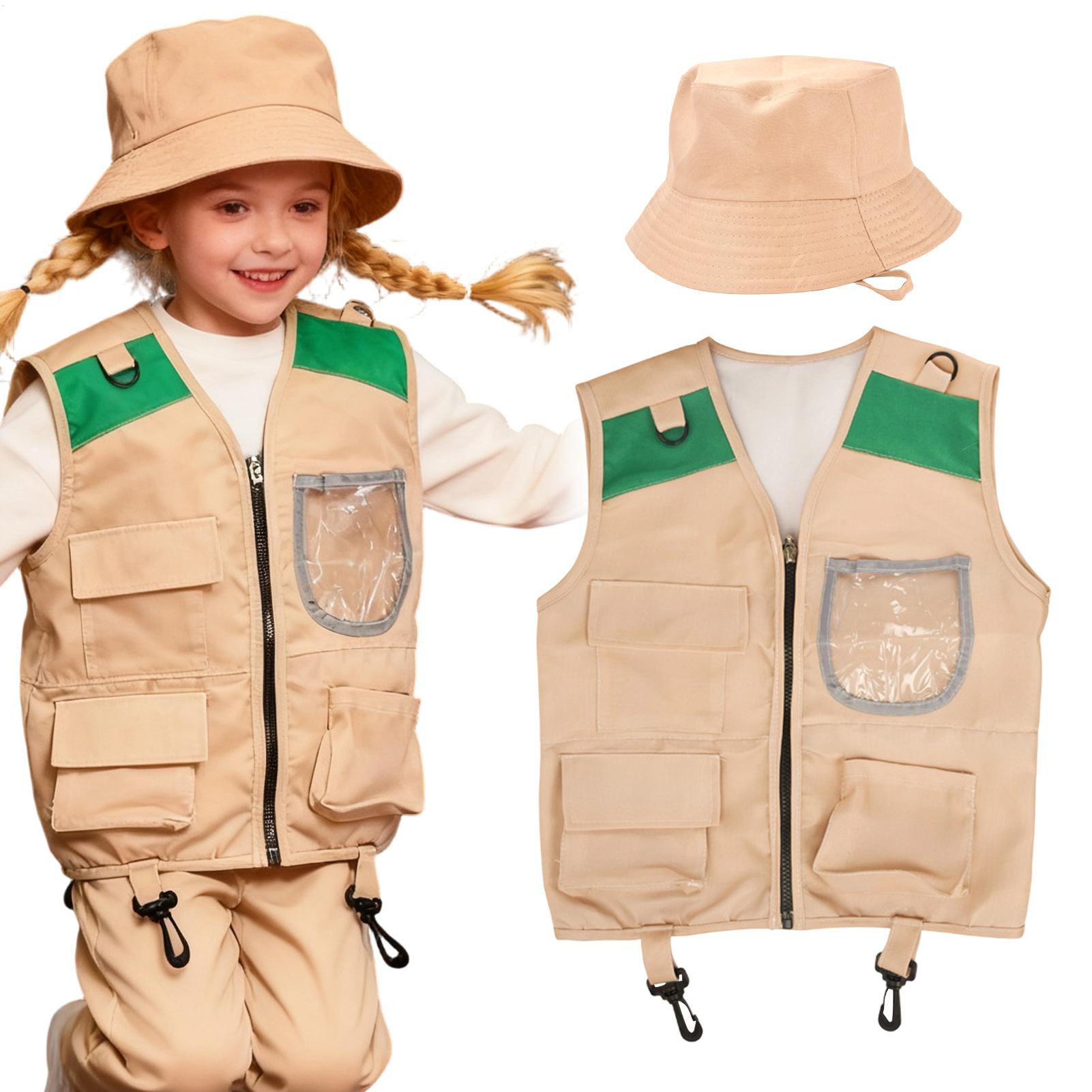 Outdoor Adventure Kit For Boys - Kamizelka i kapelusz dla małego odkrywcy,