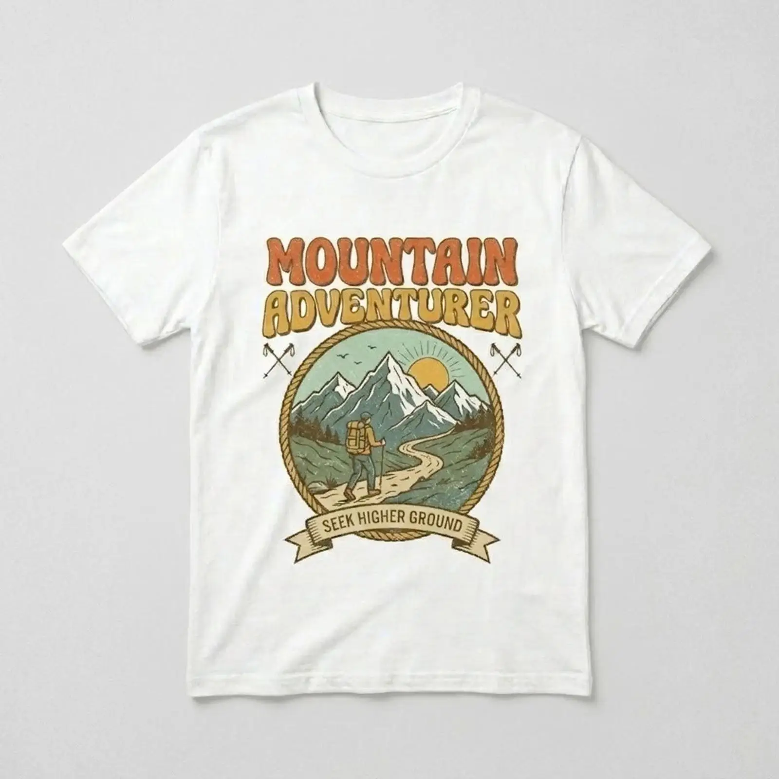 Outdoor Adventure Wear - Koszulka Vintage Mountain Adventurer Retro Hiking