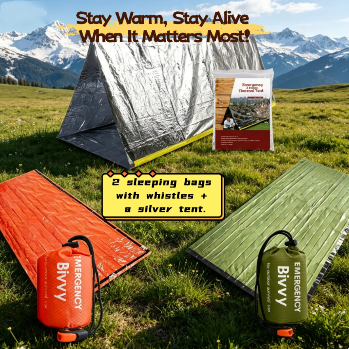 Bivy Sack Lightweight - Awaryjny śpiwór, koc ratunkowy, termiczny worek