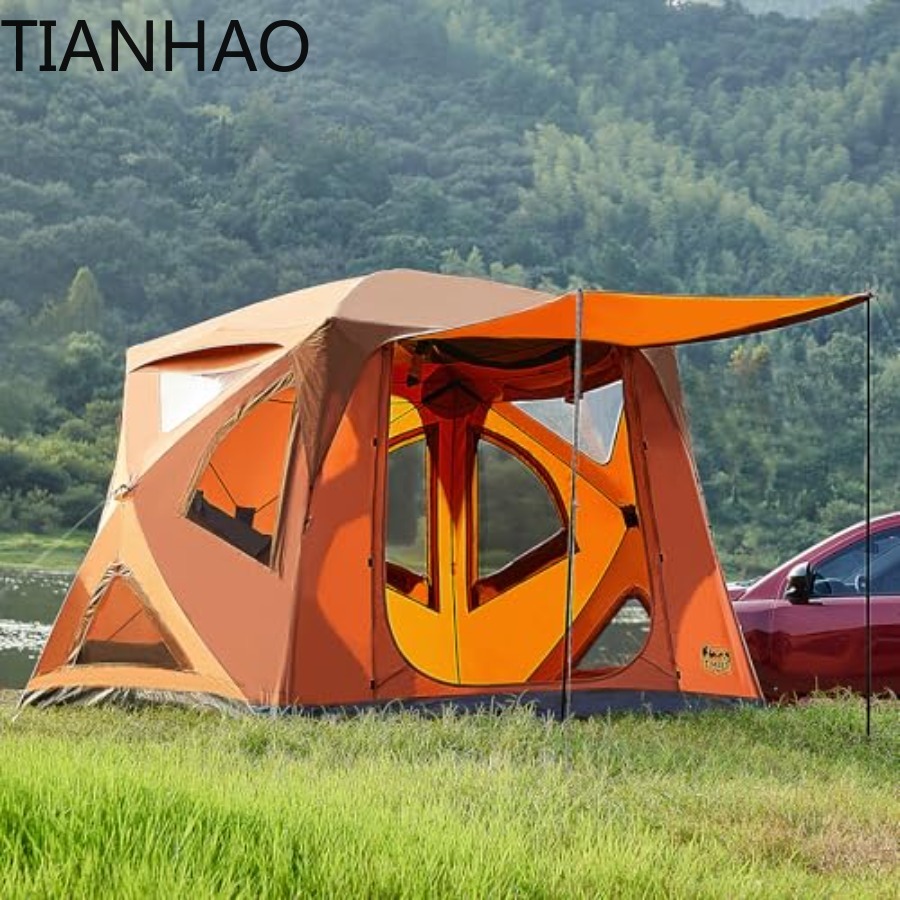 Outdoor Adventure Hub - Namiot kempingowy typu pop-up, odporny na