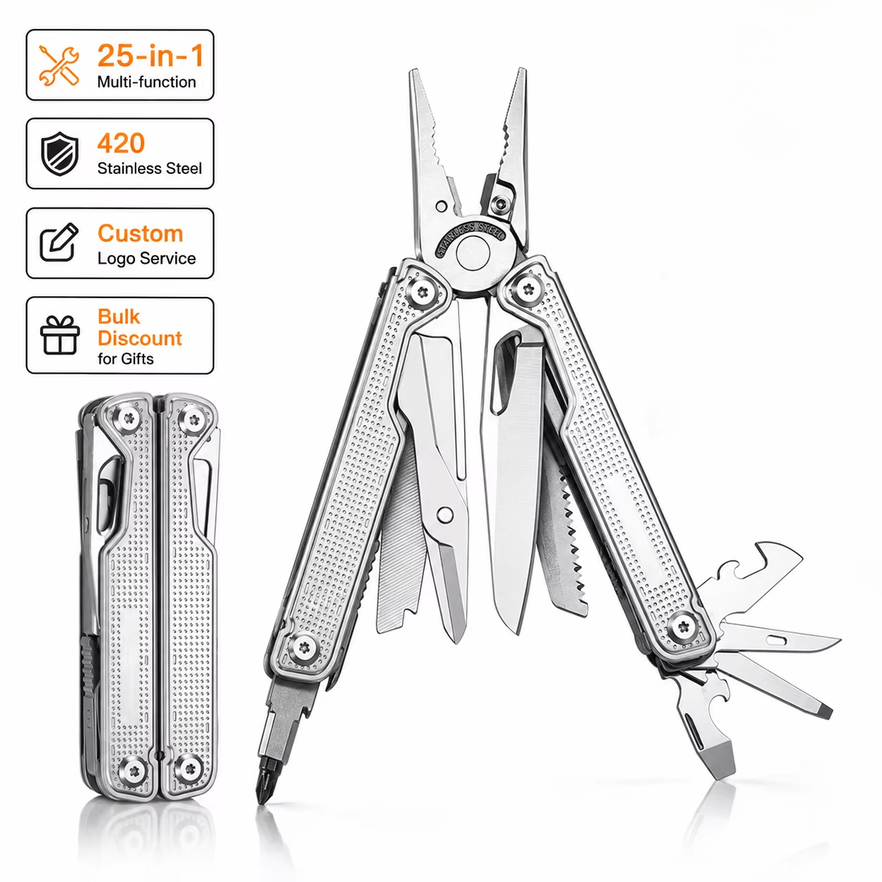 Camp Knife Multi - Profesjonalny nóż wielofunkcyjny 25 w 1,