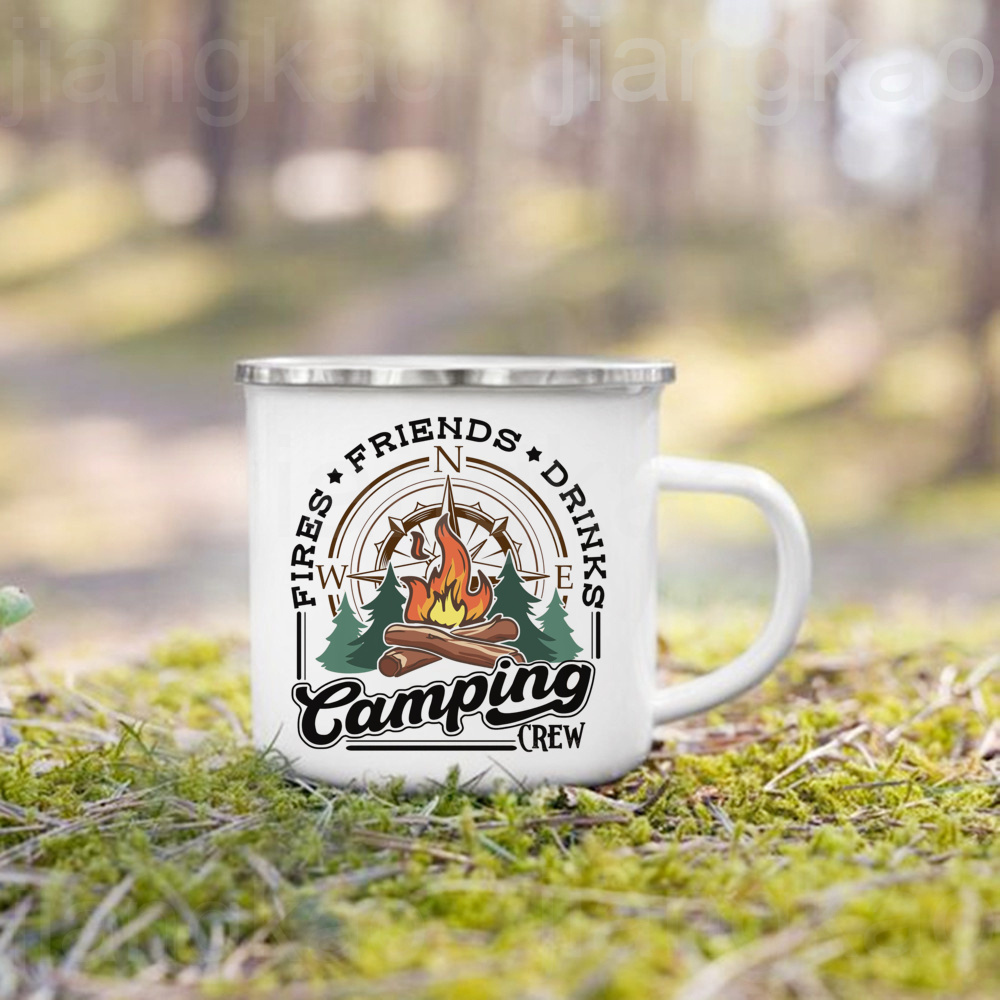 Kubki emaliowane z nadrukiem:  – Outdoor Adventure Friends recenzja i cena