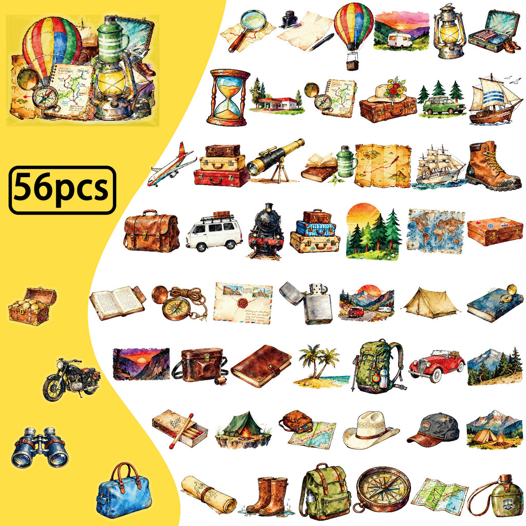 56 szt. Przezroczyste naklejki – Outdoor Adventure Store recenzja i cena